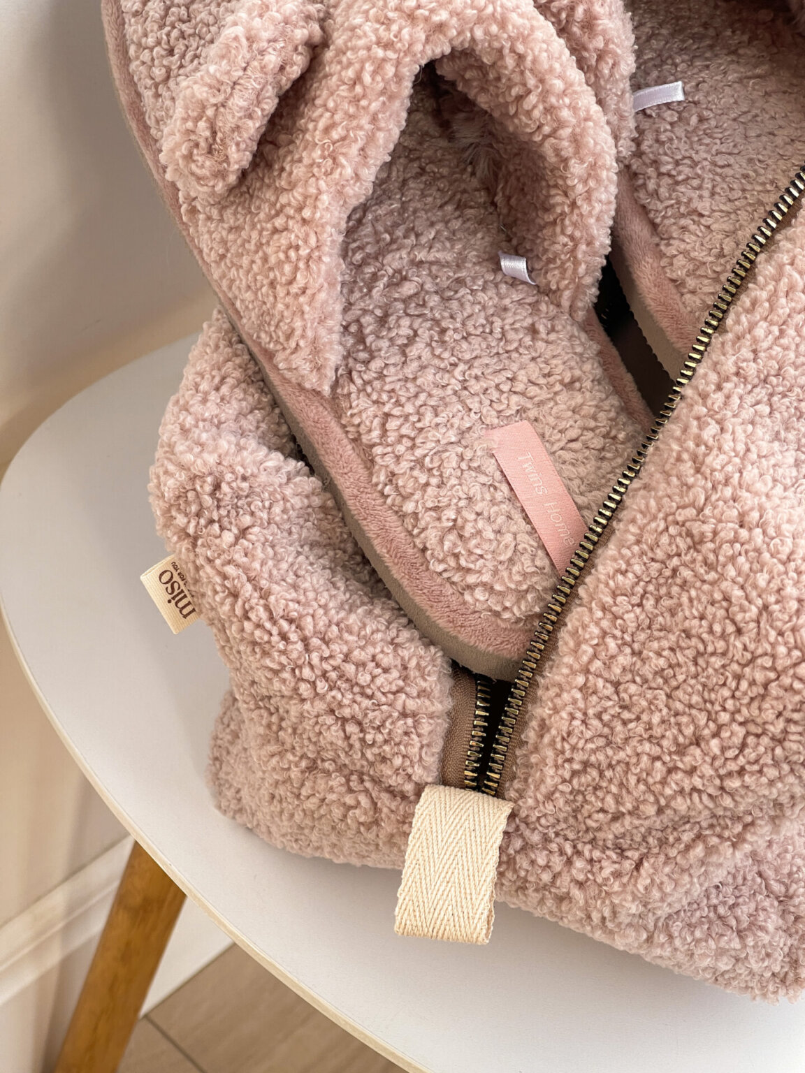 Подарунковий набір TEDDY pink (косметичка, капці)