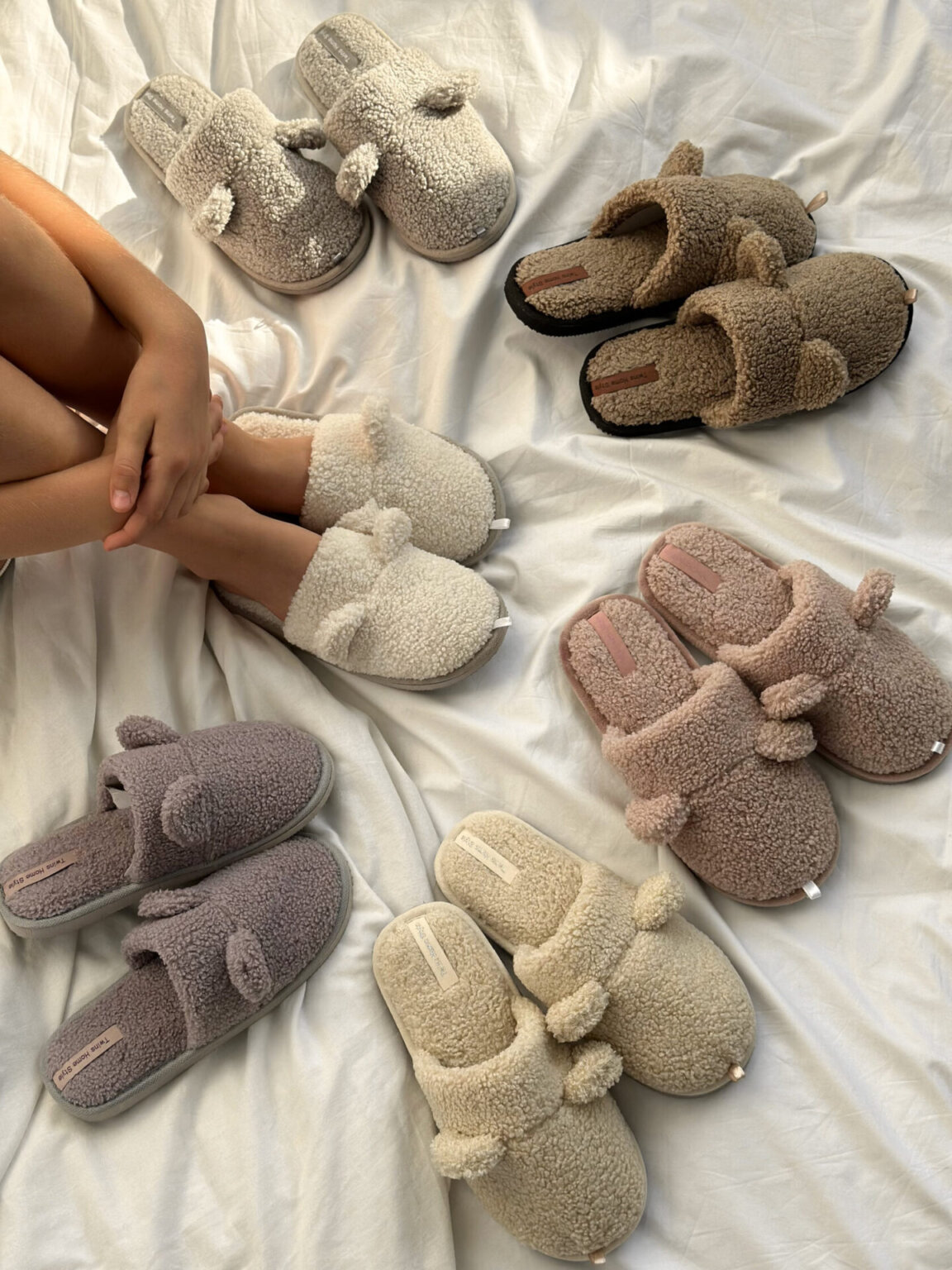 Капці домашні дитячі HS хутрянi TEDDY gray