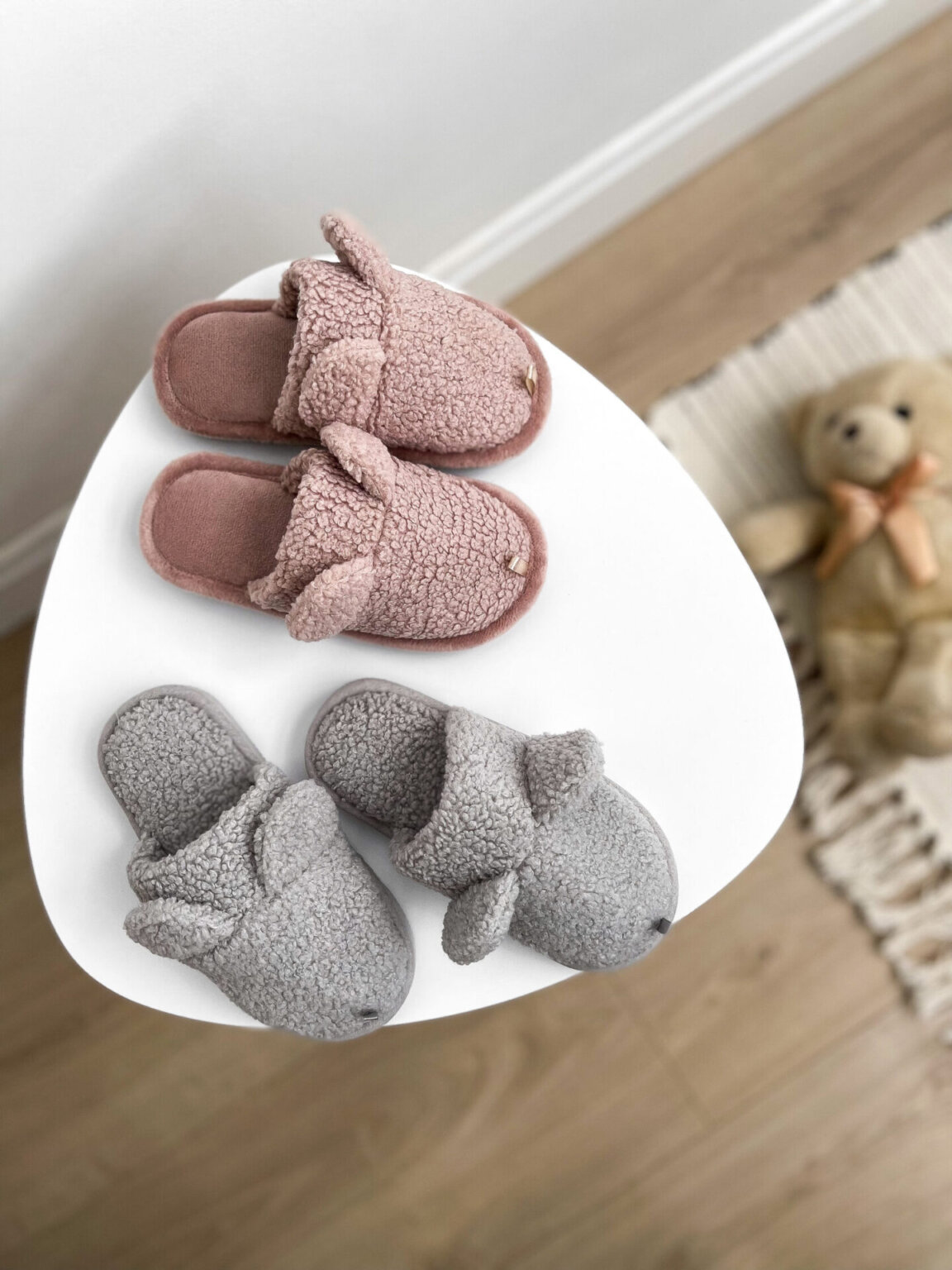 Капці домашні дитячі HS хутрянi TEDDY gray