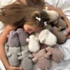 Капці домашні дитячі HS хутрянi TEDDY gray