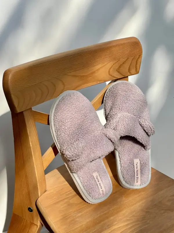 Капці домашні дитячі HS хутрянi TEDDY violet