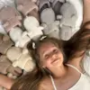 Капці домашні дитячі HS хутрянi TEDDY violet