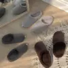 Капці домашні напівчешки чоловічі фліс/хмаринки (коричневий)