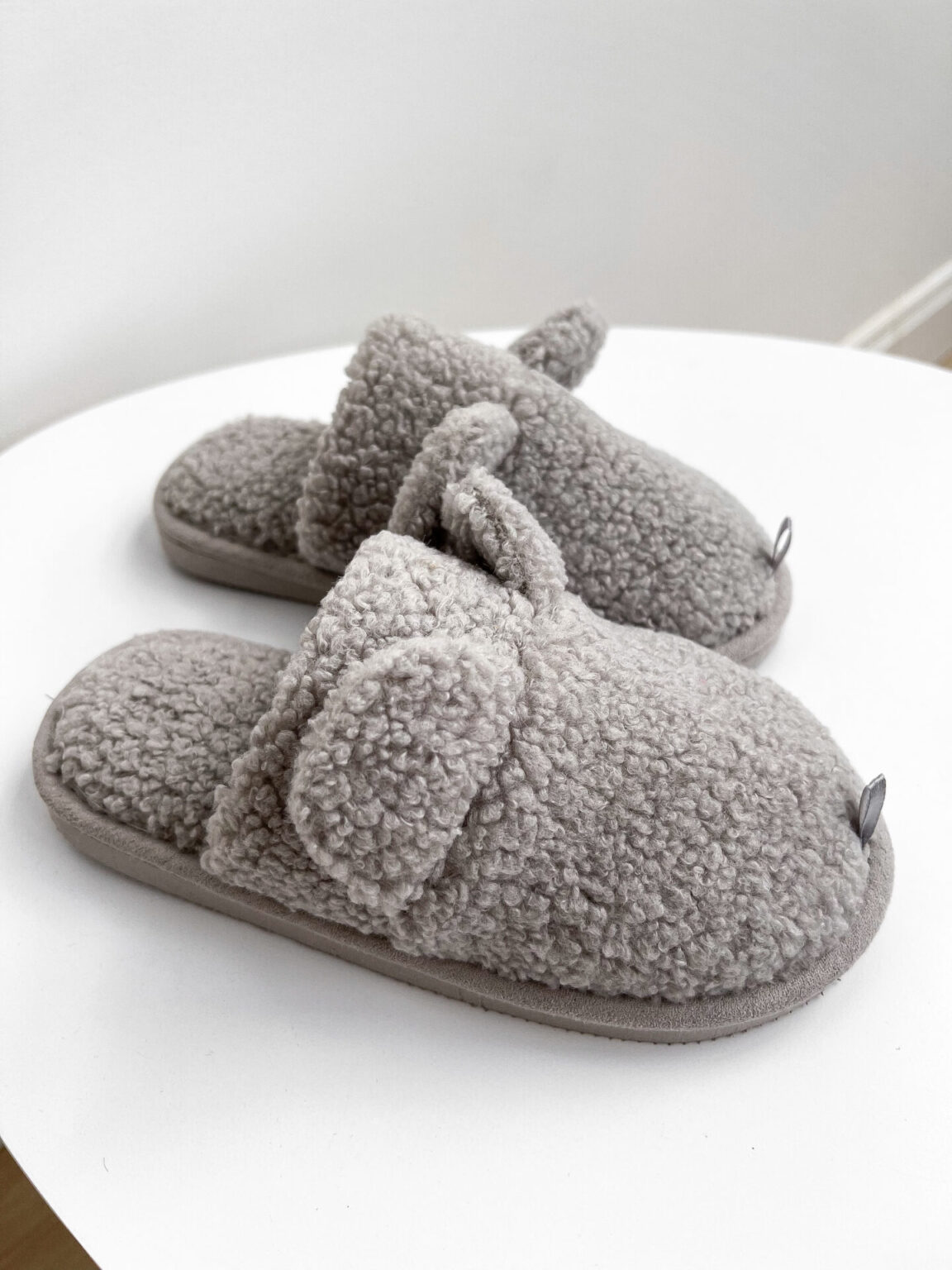 Капці домашні дитячі HS хутрянi TEDDY gray