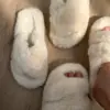 Капці жіночі # хутро білі
