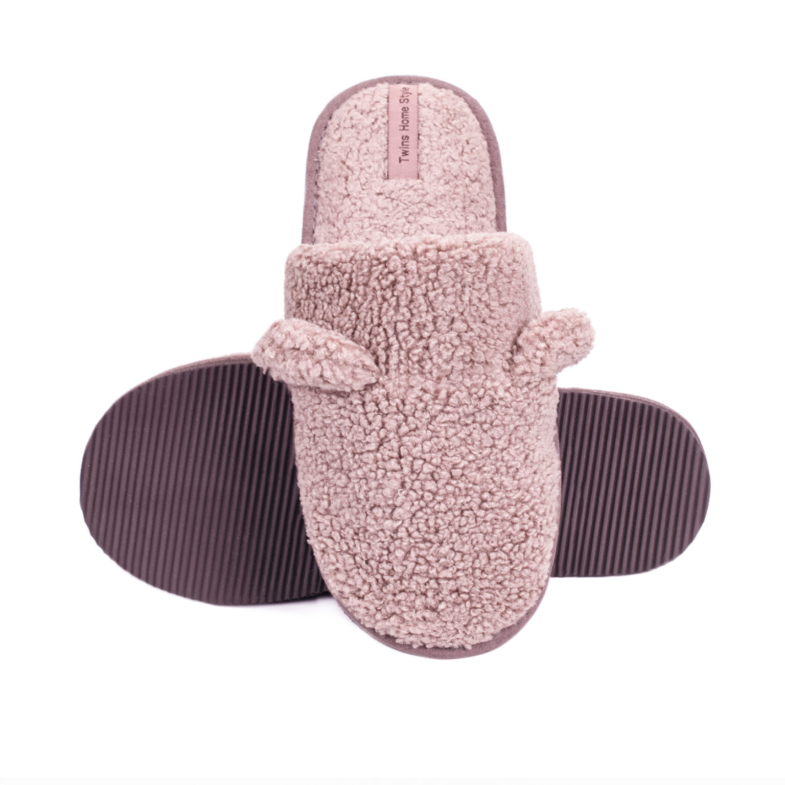 Капці домашні жіночі HS хутрянi TEDDY pink