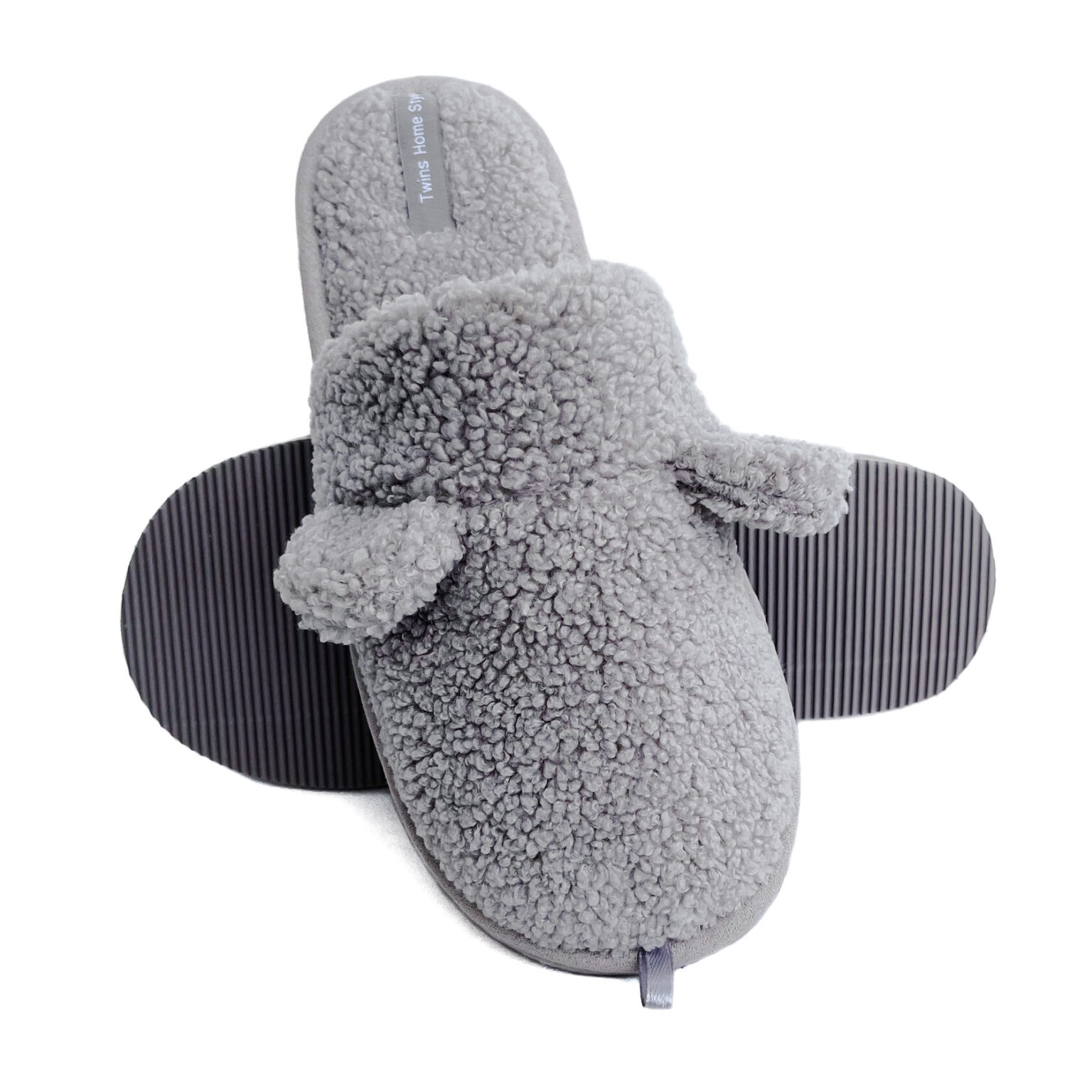 Капці домашні жіночі HS хутрянi TEDDY grey