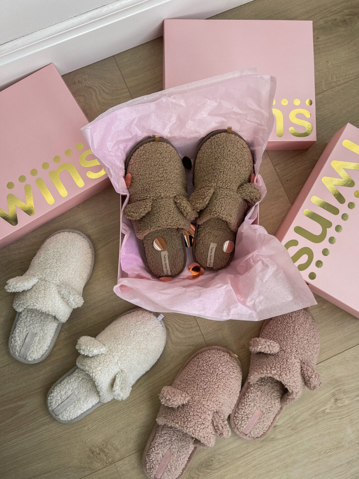 Капці домашні жіночі HS хутрянi TEDDY pink