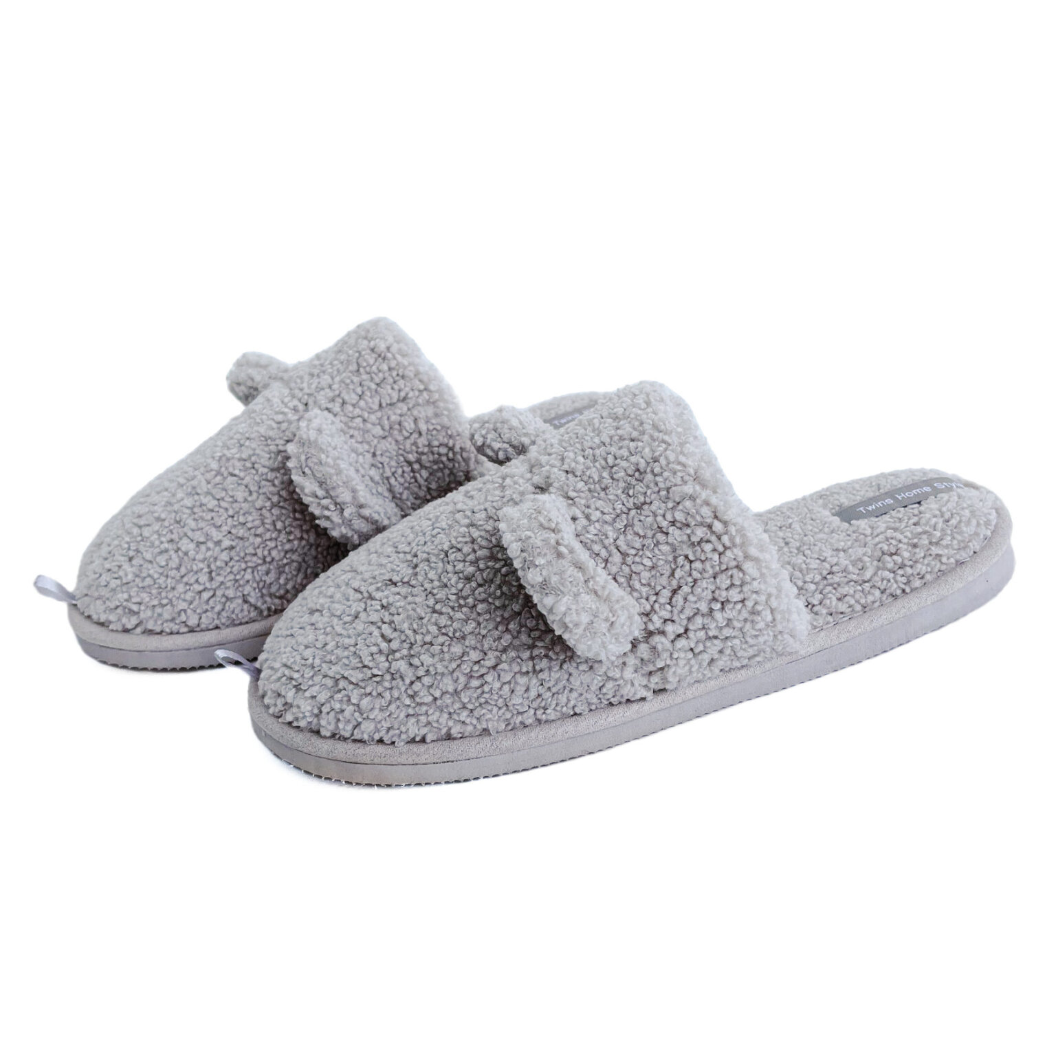 Капці домашні жіночі HS хутрянi TEDDY grey