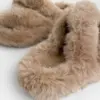 Капці жіночі # хутро бежеві