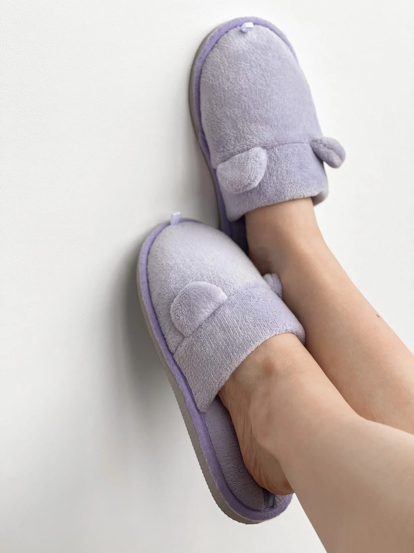 Капці домашні жіночі HS-OZ велюрові TEDDI бузкові