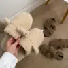Капці домашні жіночі HS хутрянi TEDDY brown