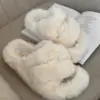 Капці жіночі # хутро білі