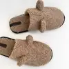 Капці домашні жіночі HS хутрянi TEDDY brown