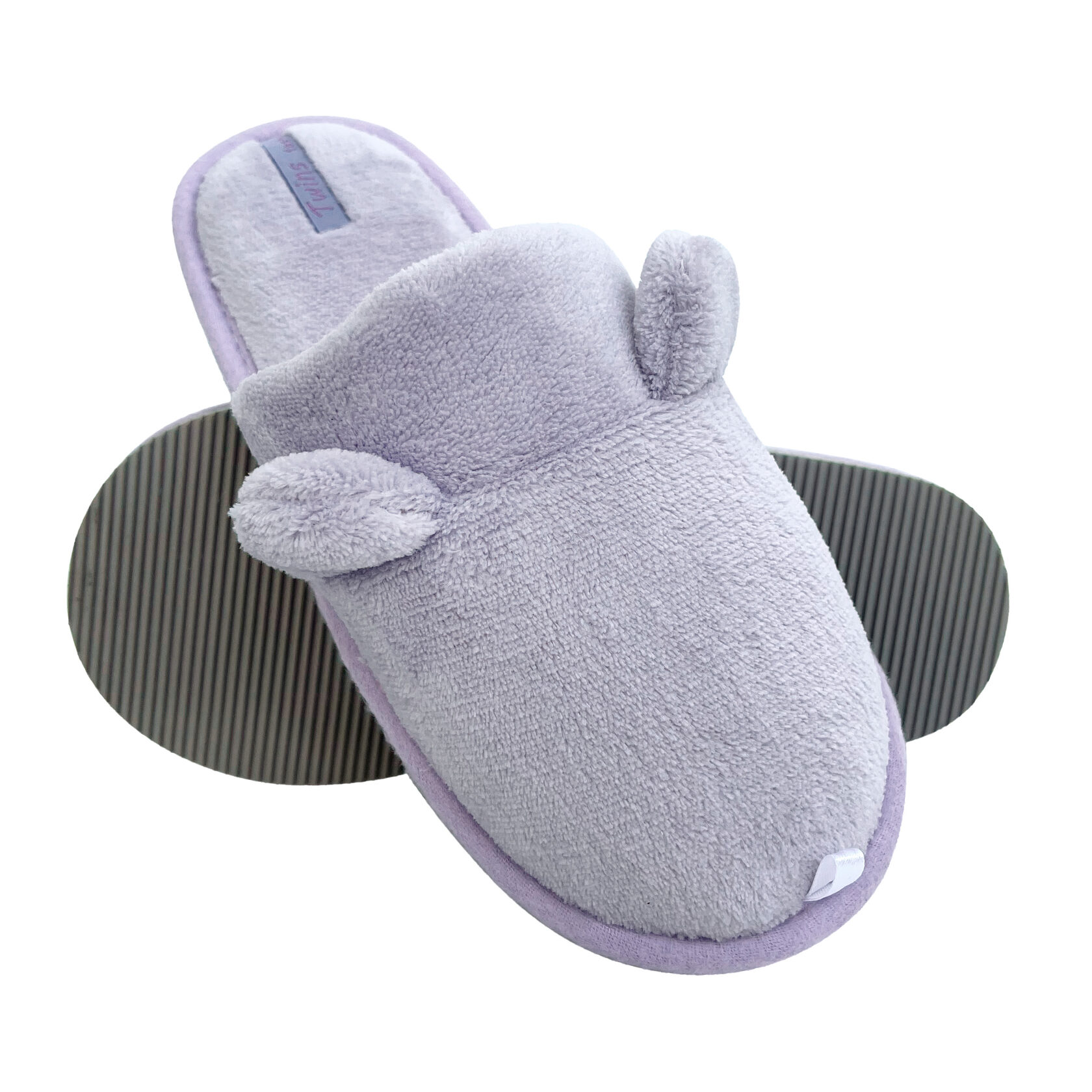 Капці домашні жіночі HS-OZ велюрові TEDDI бузкові