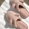 Капці домашні жіночі HS хутрянi TEDDY pink