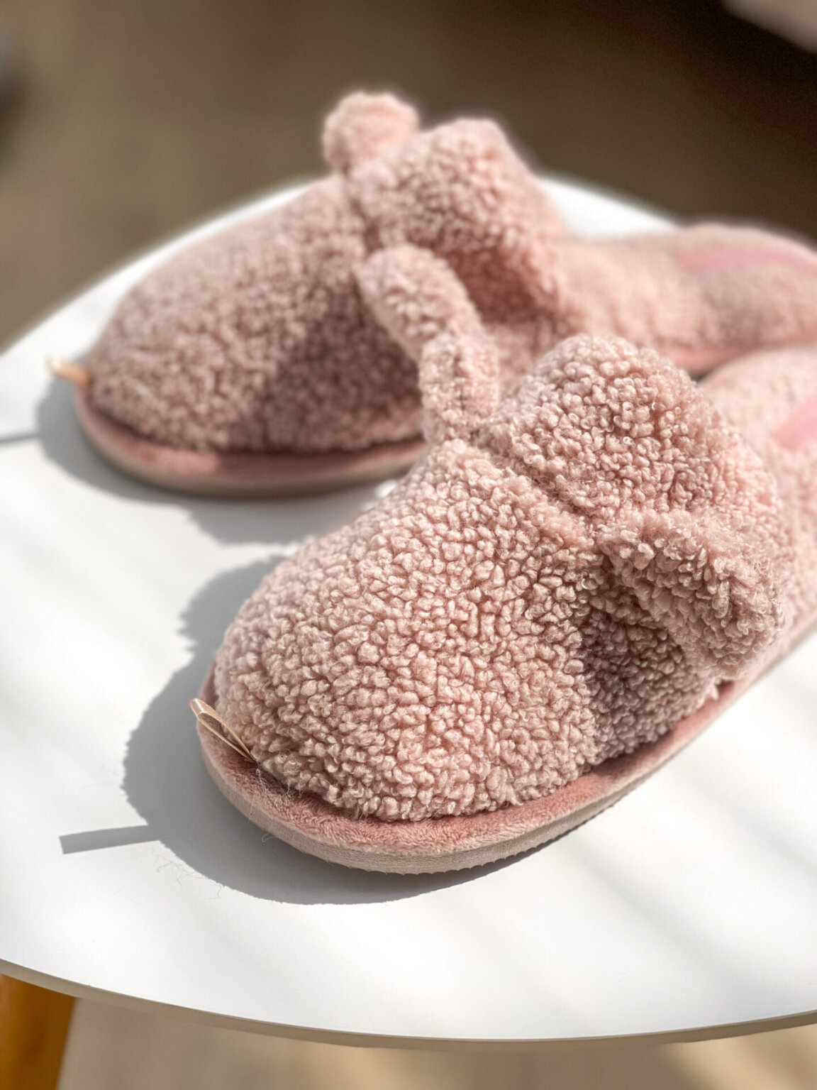 Капці домашні жіночі HS хутрянi TEDDY pink
