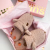 Капці домашні жіночі HS хутрянi TEDDY pink