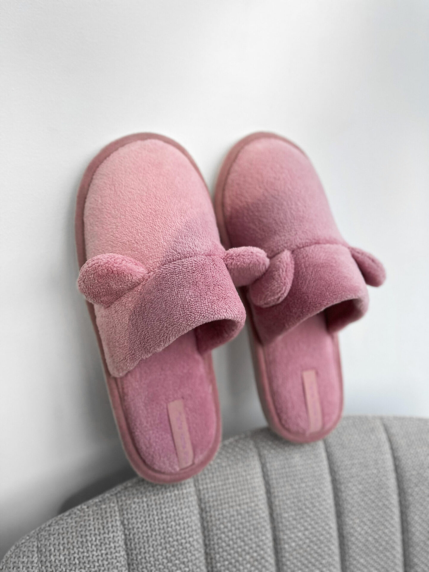 Капці домашні жіночі HS-OZ велюрові TEDDI рожеві