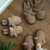 Капці домашні жіночі HS хутрянi TEDDY brown
