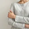 Рібана лонгслів сірий