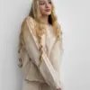 Комплект в'язаний, штани та светр молочного кольору