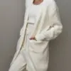 Soft кардиган вʼязаний пухнастий молочний