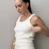 Soft топ вʼязаний пухнастий молочний