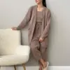Soft кардиган вʼязаний пухнастий коричневий