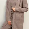 Soft кардиган вʼязаний пухнастий коричневий