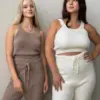 Soft топ вʼязаний пухнастий коричневий