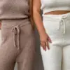 Soft штани вʼязані пухнасті коричневі