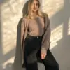 Soft кардиган вʼязаний пухнастий коричневий