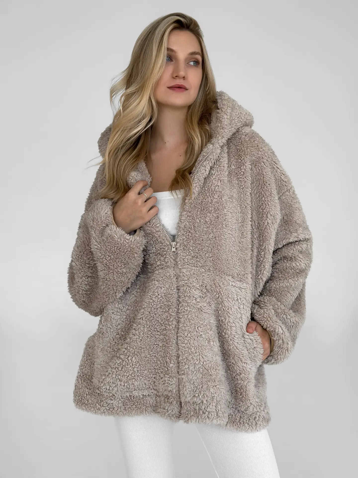 Кофта TEDDY коричневого кольору