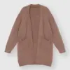 Soft кардиган вʼязаний пухнастий коричневий