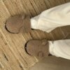 Подарунковий набір TEDDY brown (косметичка, капці, пакування коричневе)
