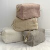 Подарунковий набір TEDDY white (косметичка, капці, пакування коричневе)