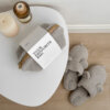 Подарунковий набір TEDDY grey (косметичка, капці)