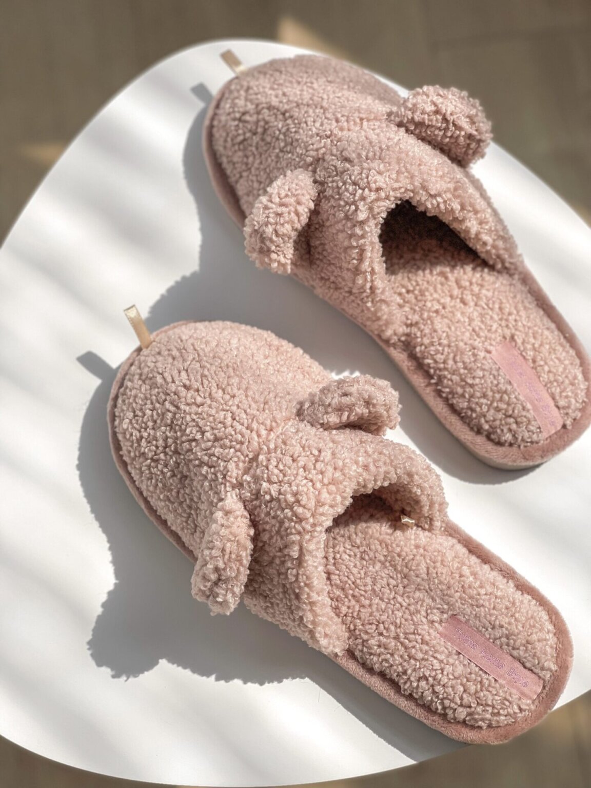 Капці домашні жіночі HS хутрянi TEDDY pink
