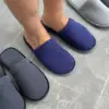 Капці домашні чоловічі фліс закриті сині