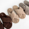 Капці домашні жіночі HS-Puffy brown (Х)