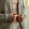 Кардиган бавовна на ґудзиках сірий