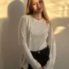 Кардиган бавовна на ґудзиках білий