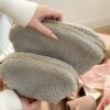 Подарунковий набір TEDDY grey (косметичка, капці, пакування рожеве)