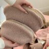 Подарунковий набір TEDDY pink (косметичка, капці, пакування рожеве)