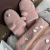 Подарунковий набір TEDDY pink (косметичка, капці, пакування коричневе)