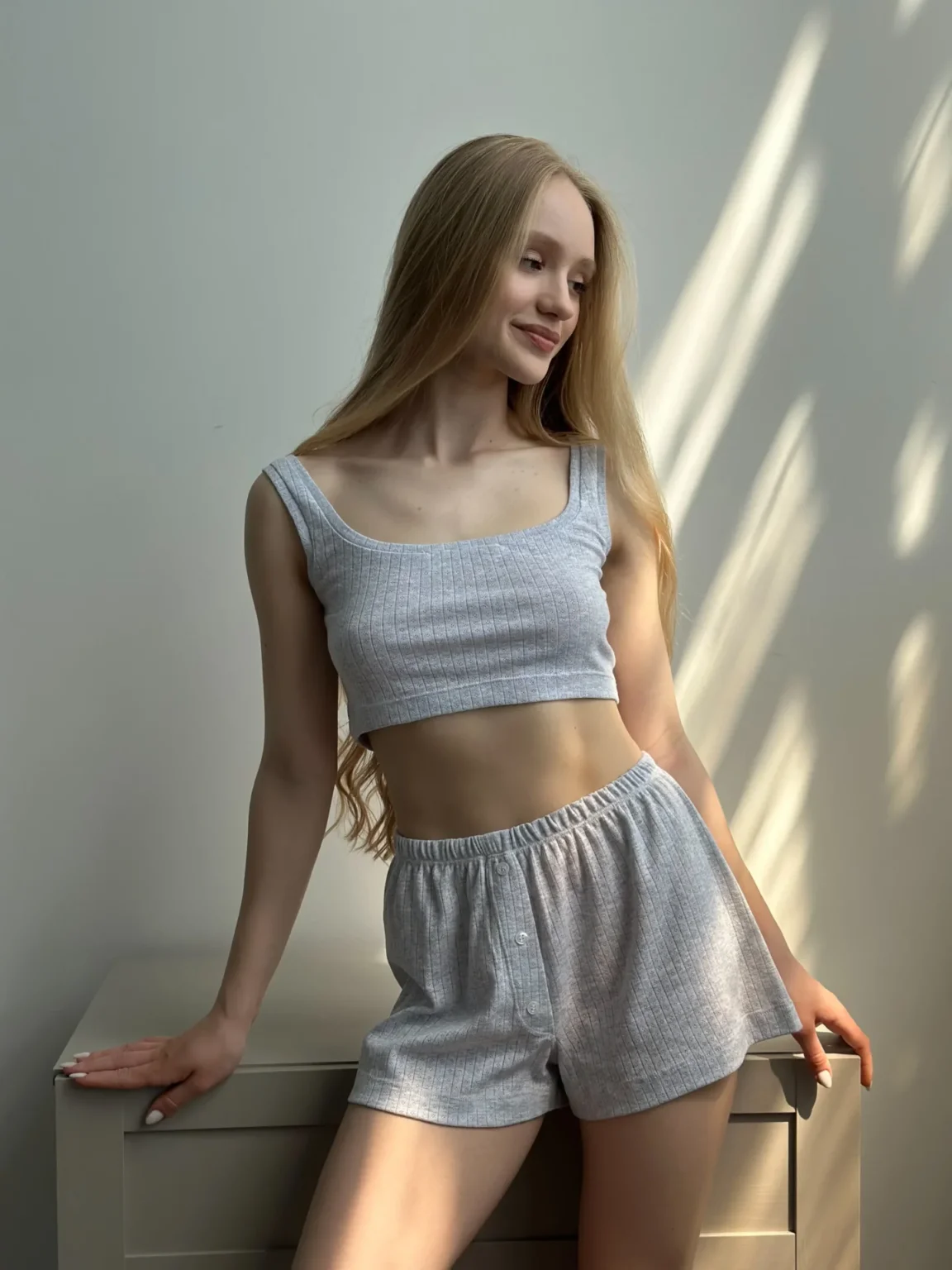 Рібана шорти сірі