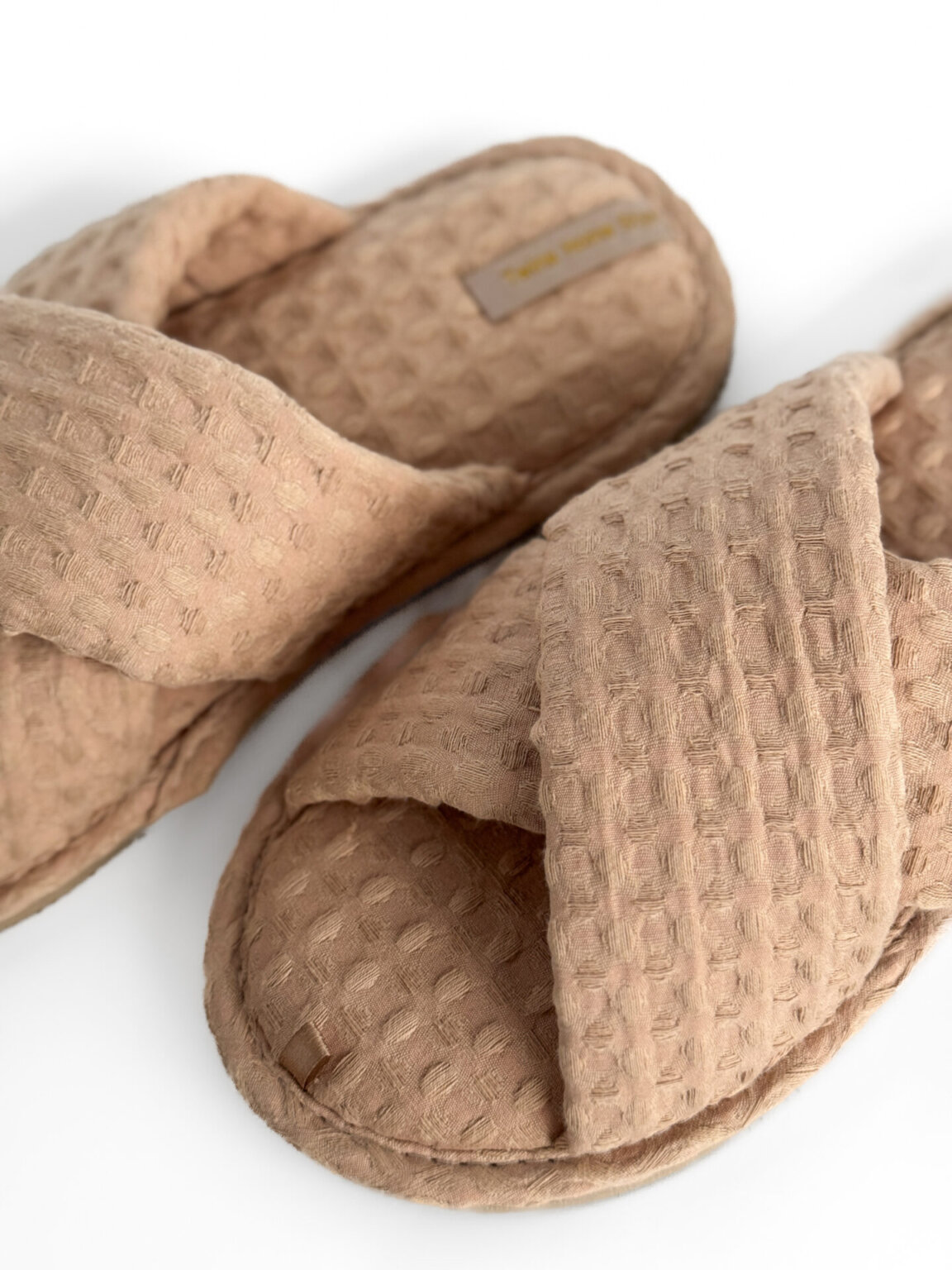 Капці домашні жіночі HS-VL Waffle caramel (Х)