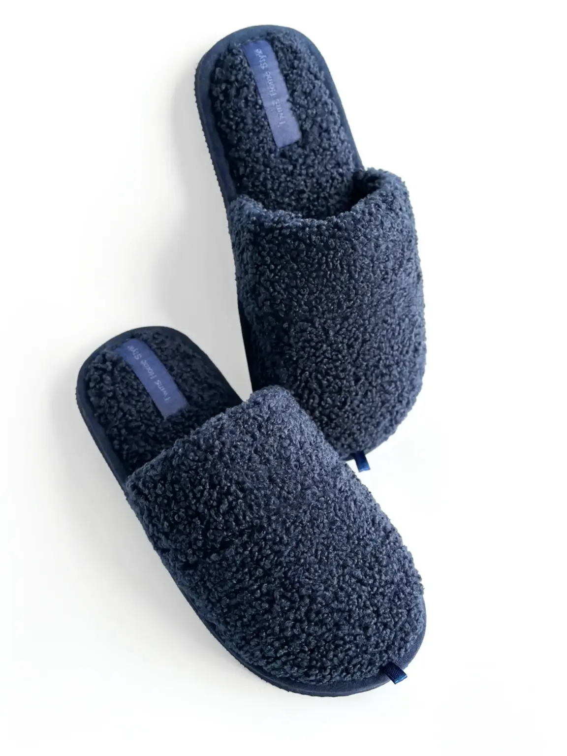 Капці домашні дитячі HS хутрянi TEDDY blue (без вух)