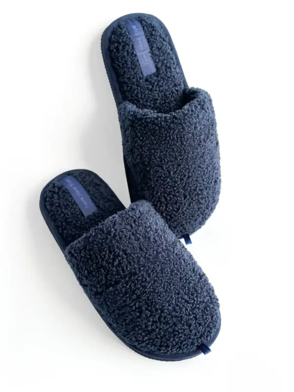 Капці домашні підліткові HS хутрянi TEDDY blue (без вух)